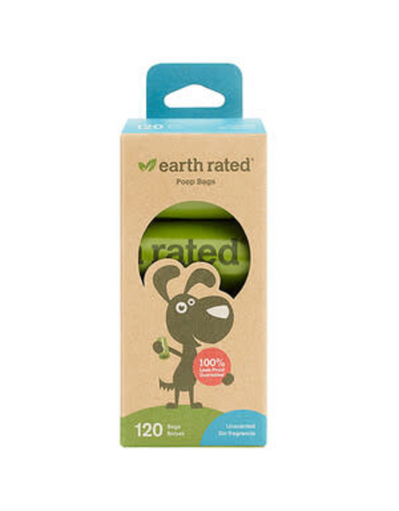 Earth Rated Earth Rated PoopBags Unscented Dog Waste Bag Refills, Pack of 8 rolls - 120 bags