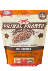 Primal Pronto Raw Beef Formula Raw Frozen Dog 4 lb