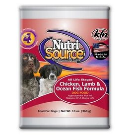 Nutrisource NutriSource Dog Chicken, Lamb, & Fish Can 13 oz