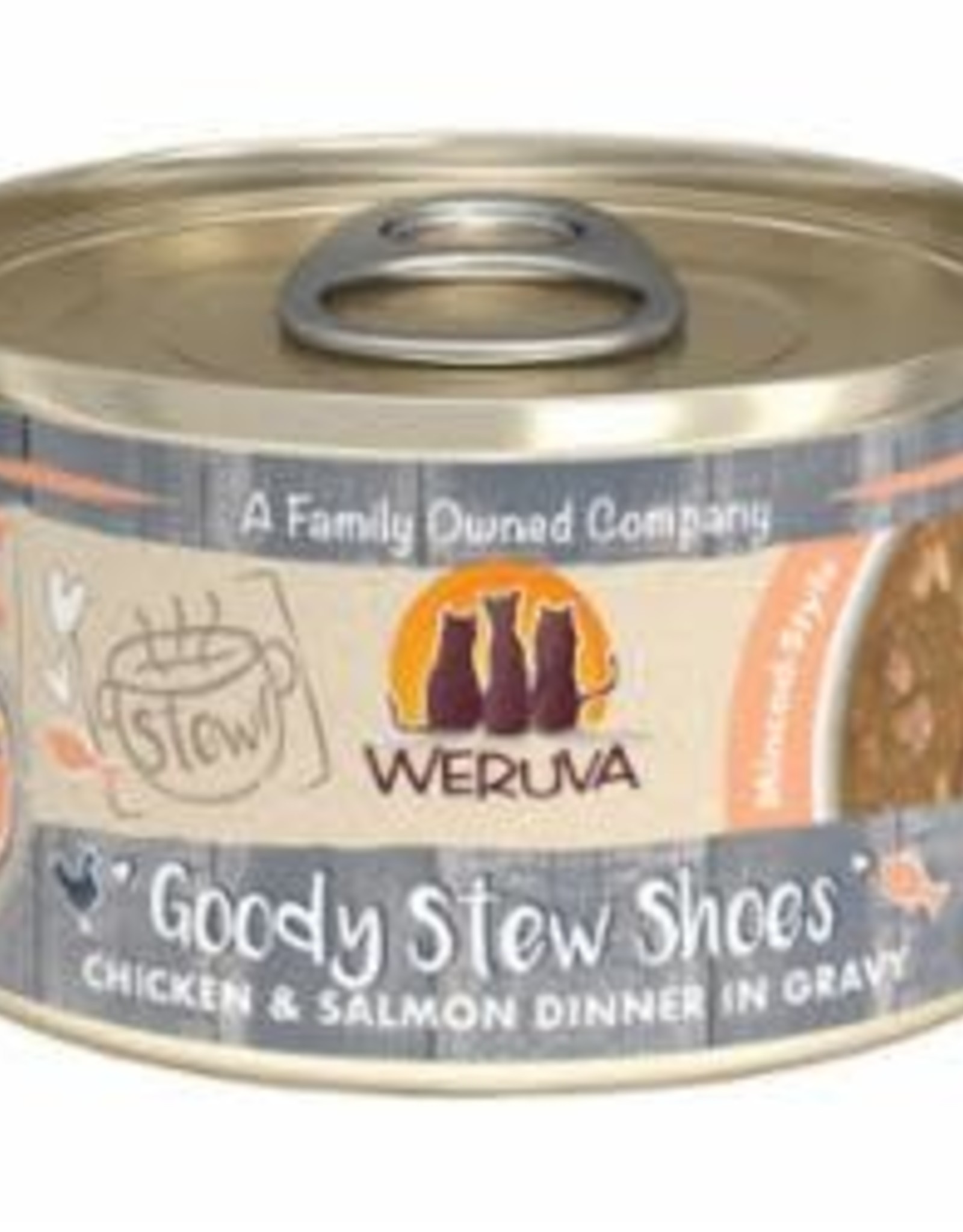 Weruva Weruva Cat Stew Can Grain Free Chicken & Salmon Goody Stew Shoes 2.8 oz