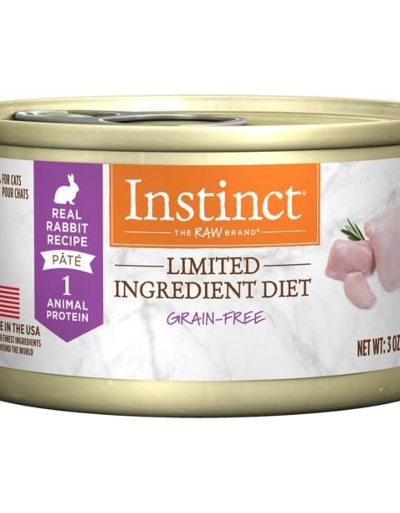 Nature's Variety Nature's Variety Instinct Limited Ingredient Diet Grain-Free Real Rabbit Recipe Canned Cat Food 3 oz