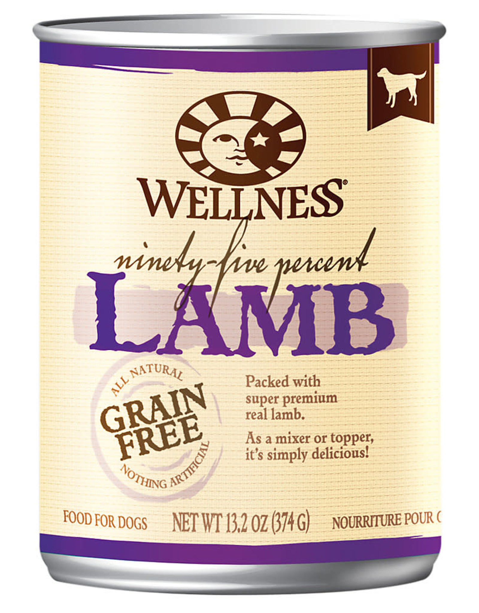 Wellness Wellness Canned Dog 95% Lamb 13.2 oz