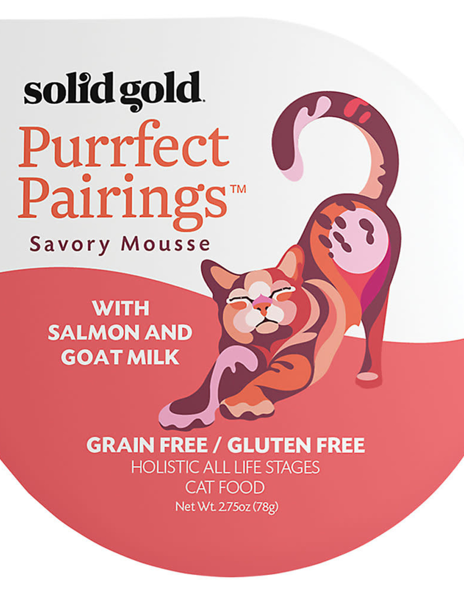 Solid Gold Purrfect Pairing Savory Mousse Cat Food Grain Free Gluten Free 2.7 oz