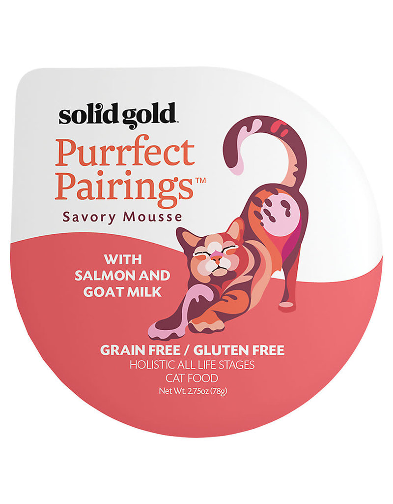Solid Gold Purrfect Pairing Savory Mousse Cat Food Grain Free Gluten Free 2.7 oz