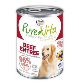 Nutrisource Nutri Source Pure Vita Grain Free Beef & Beef Liver Entrée Dog 13 oz