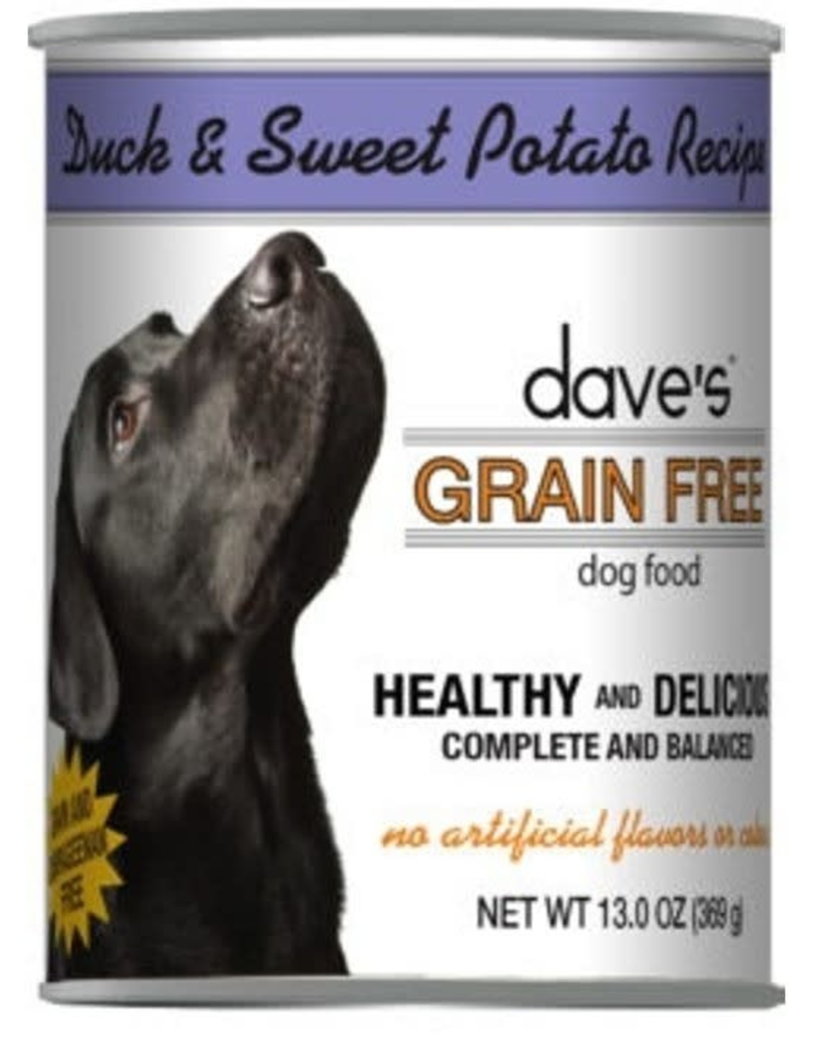 Daves Pet Food Dave’s Grain Free Duck & Sweet Potato Recipe Canned Dog Food 13 oz