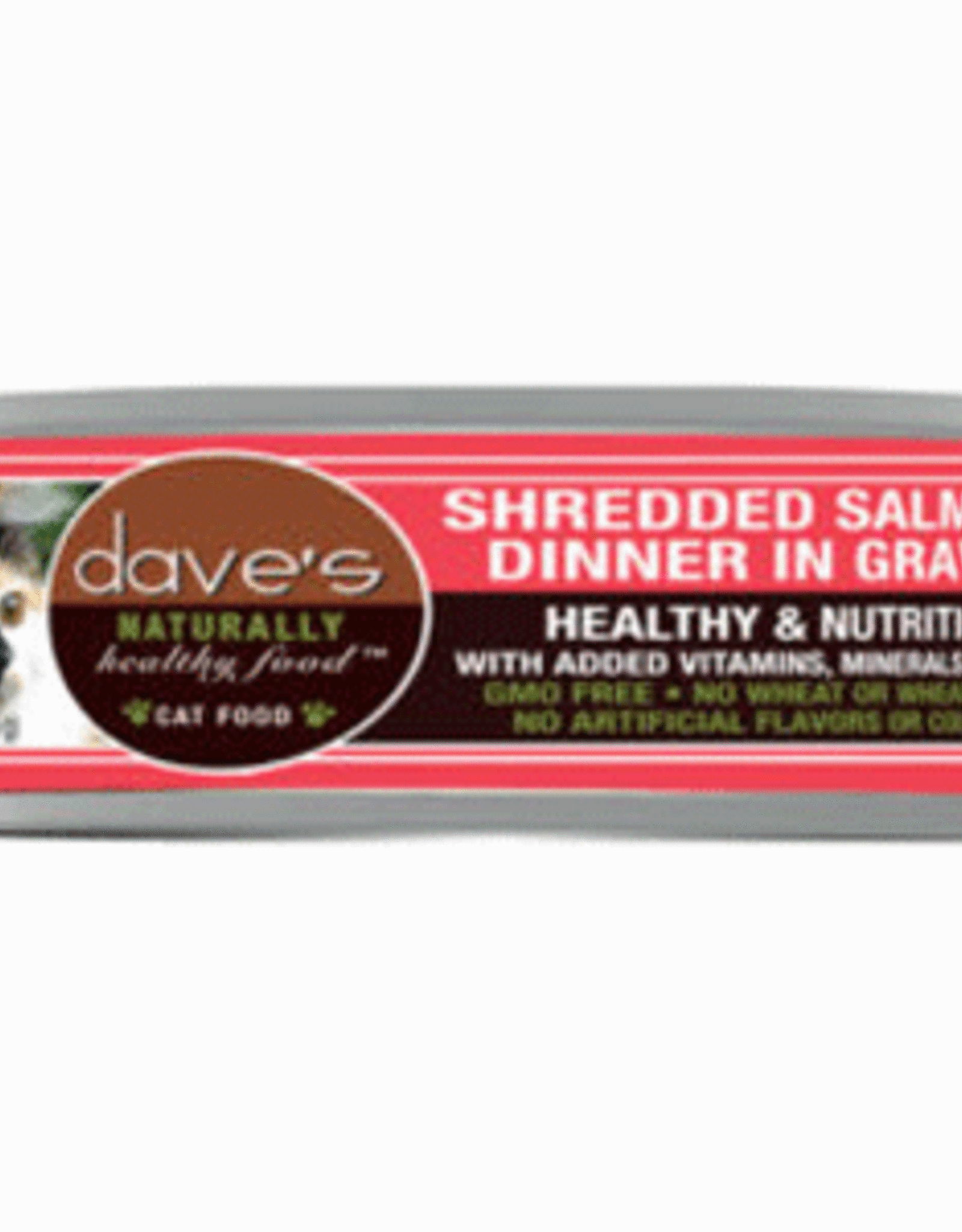 Daves Pet Food DAVE'S Naturally Healthy Shredded Salmon in Gravy 5.5 oz