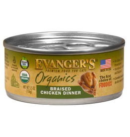 Evanger's Evanger's Organic Braised Chicken Cat Food 5.5 oz