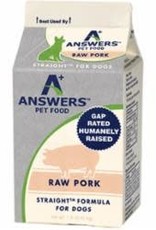Answers Answers Dog Frozen Straight Pork 1 lb