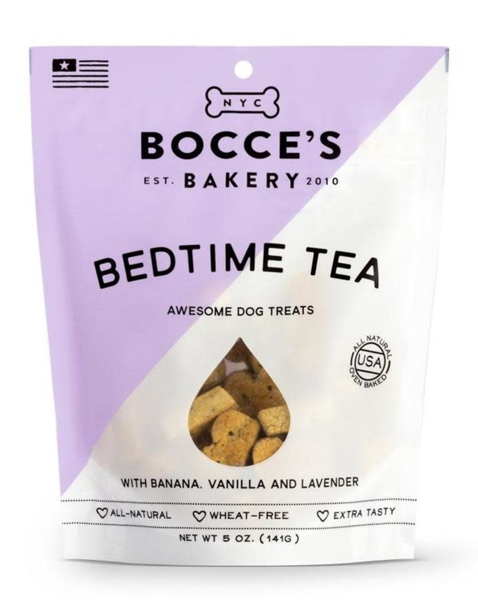 Bocce's Bakery Bocce's Bakery Bedtime Tea Dog Treats, Awesome, Banana, Vanilla and Lavender 5 oz