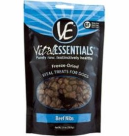 Vital Essentials VITAL ESSENTIALS DOG FREEZE-DRIED BEEF NIBBLETS TREAT 2.5OZ