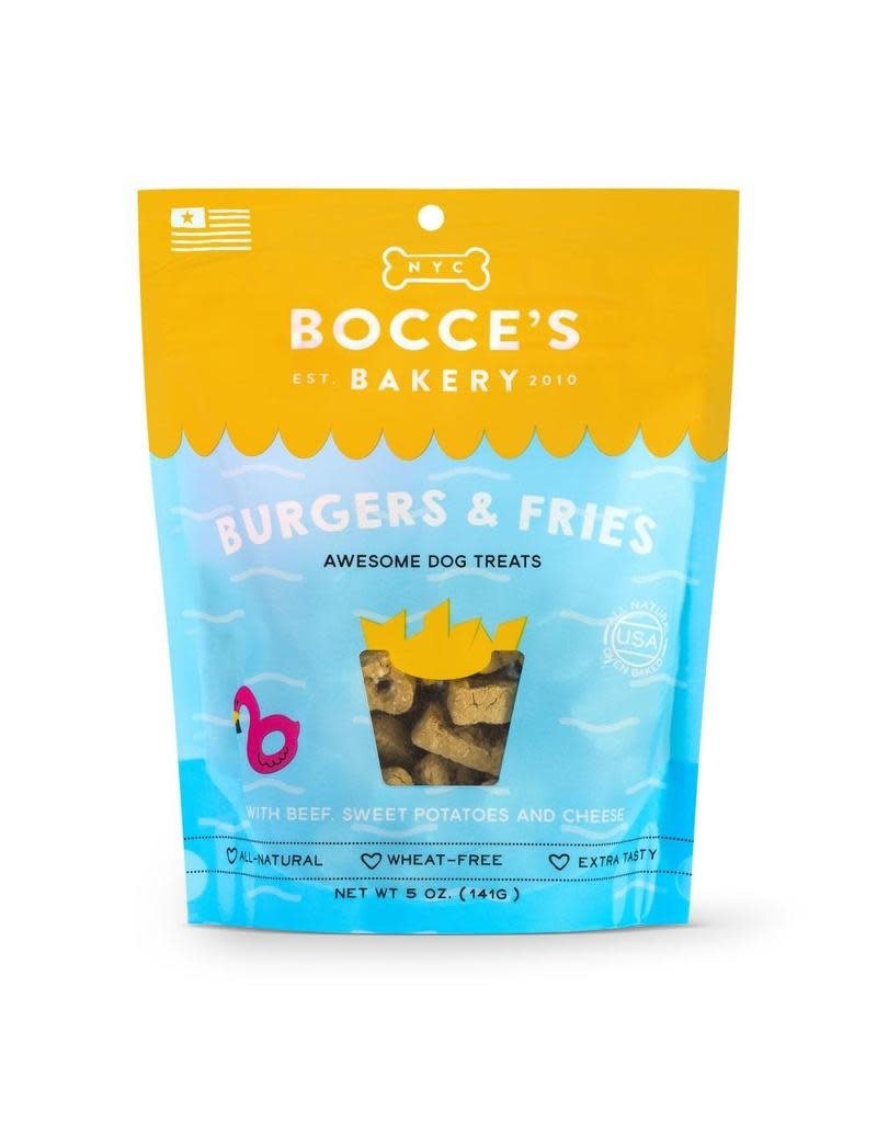 Bocce's Bakery Bocce's Bakery Burgers & Fries Beef, Sweet Potatoes & Cheese Dog Treats, 5 oz