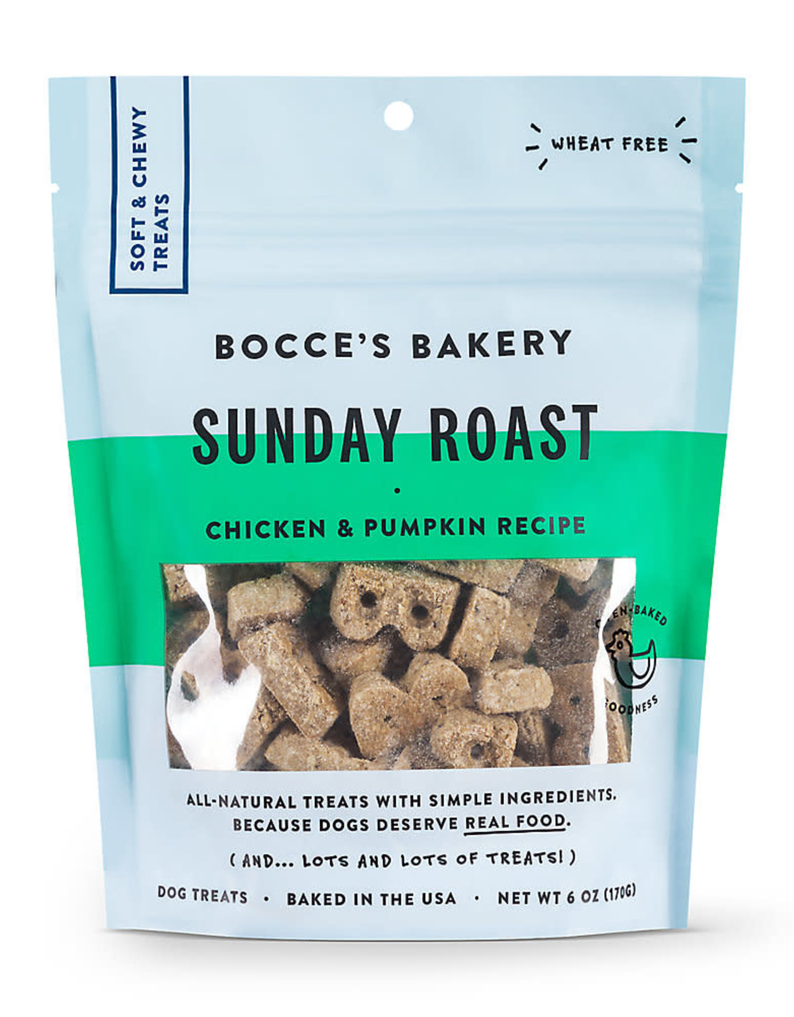 Bocce's Bakery Bocce's Bakery Sunday Roast Soft and Chewy Dog Treats 6 oz