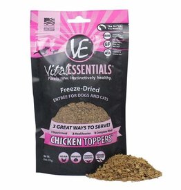 Vital Essentials Vital Essentials Freeze-Dried Chicken Toppers for Cats Dogs 6 oz