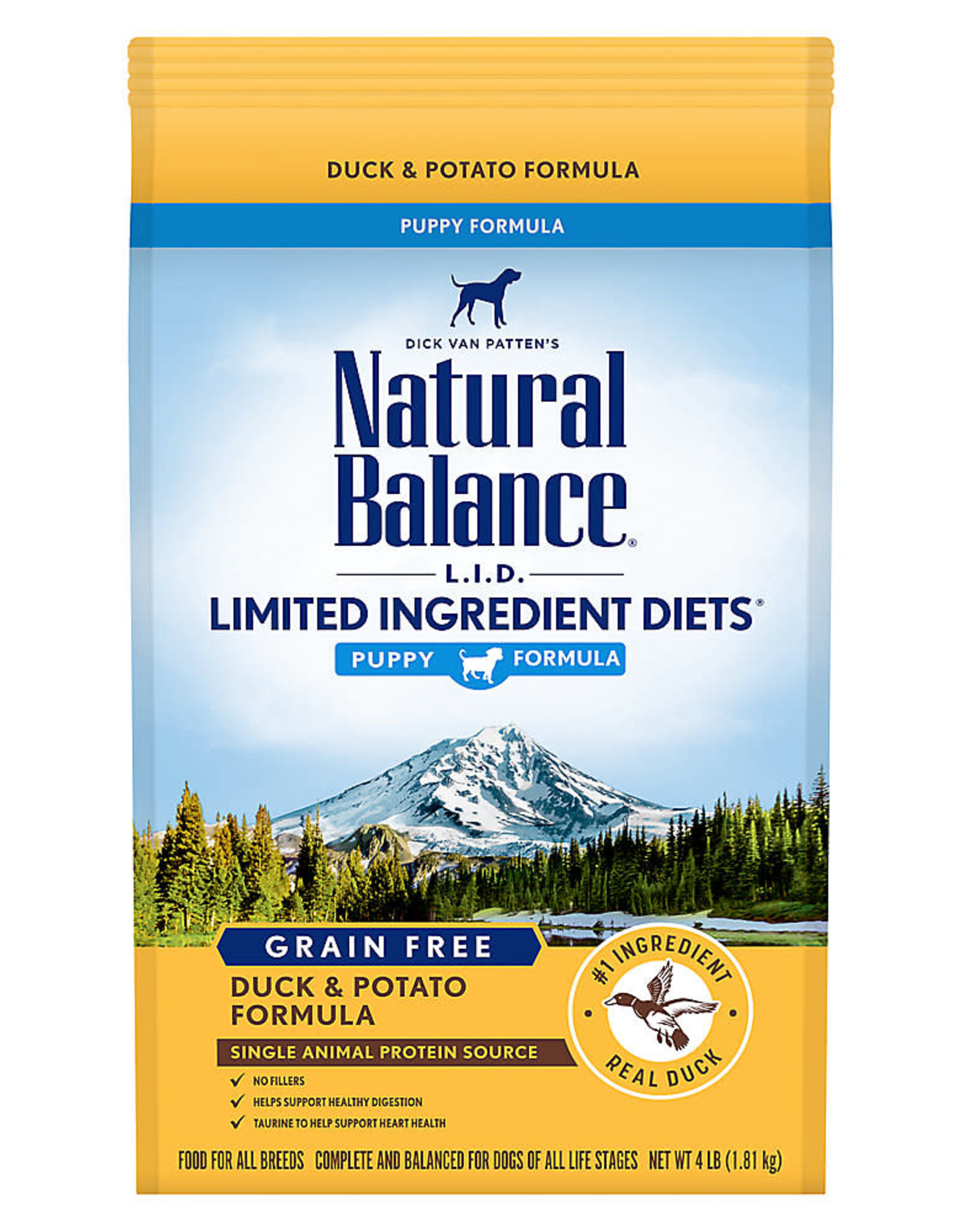 Natural Balance Natural Balance LID Duck Potato Puppy 4 lb(Discontinued)