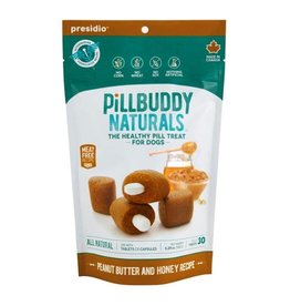 Presidio Presidio Dog Treat Pill Buddy Naturals Peanut Butter Honey 5.3 oz