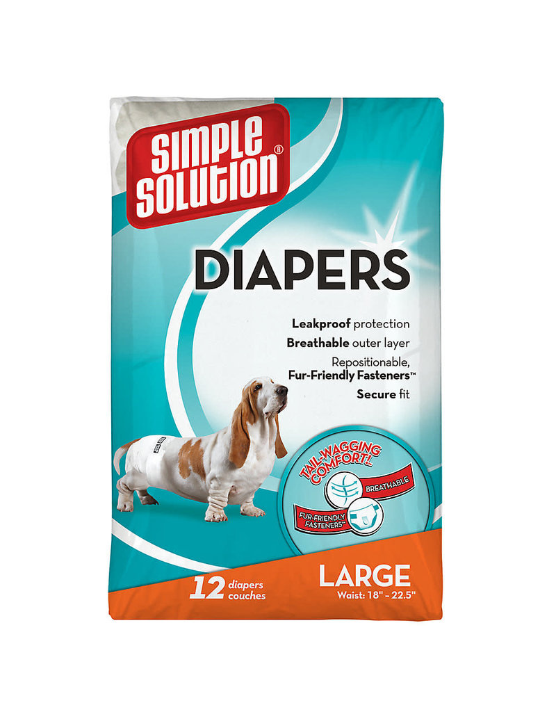 Bramton Company Bramton Company Simple Solutions Disposable Diapers Large 12 pk