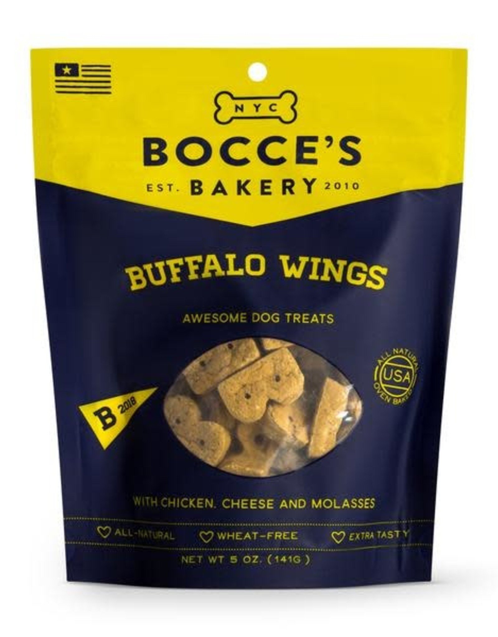 Bocce's Bakery Bocce's Bakery Buffalo Wings Chicken Cheese & Molasses Dog 5 oz