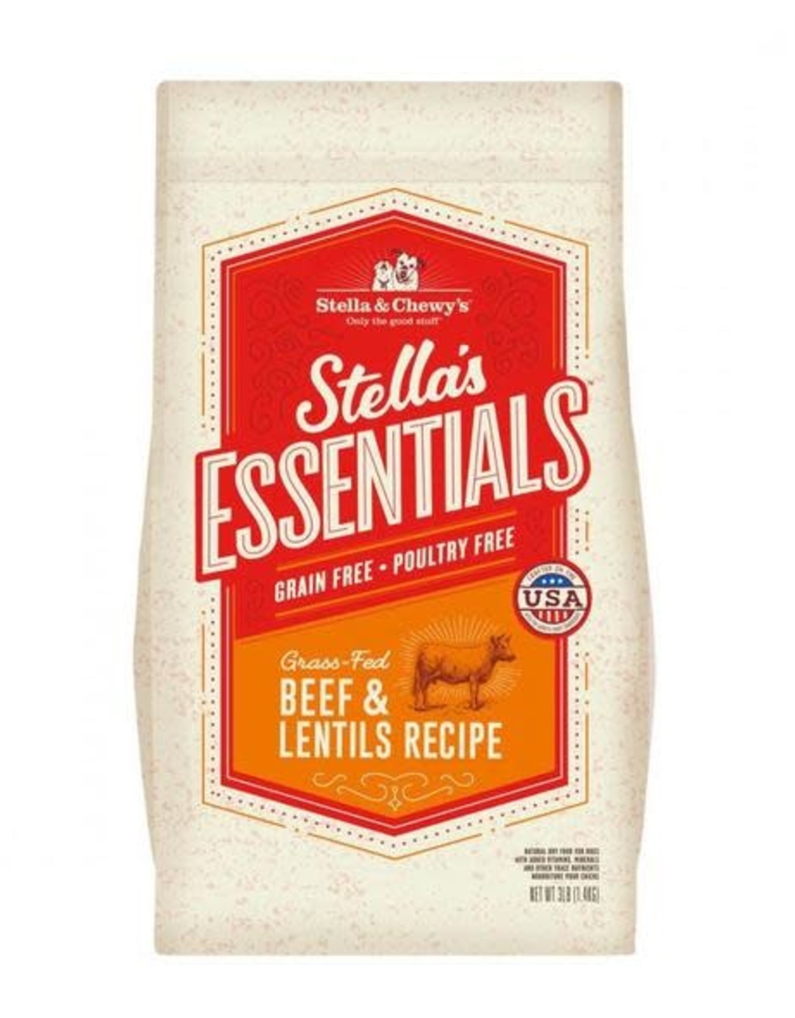 Stella & Chewy's Stella & Chewy's Stella's Essentials Grass Fed Beef & Lentils Dog Recipe 3 lb