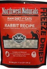 Northwest Naturals Northwest Naturals Nibbles Rabbit Formula Freeze-Dried Raw Cat Food 11 oz