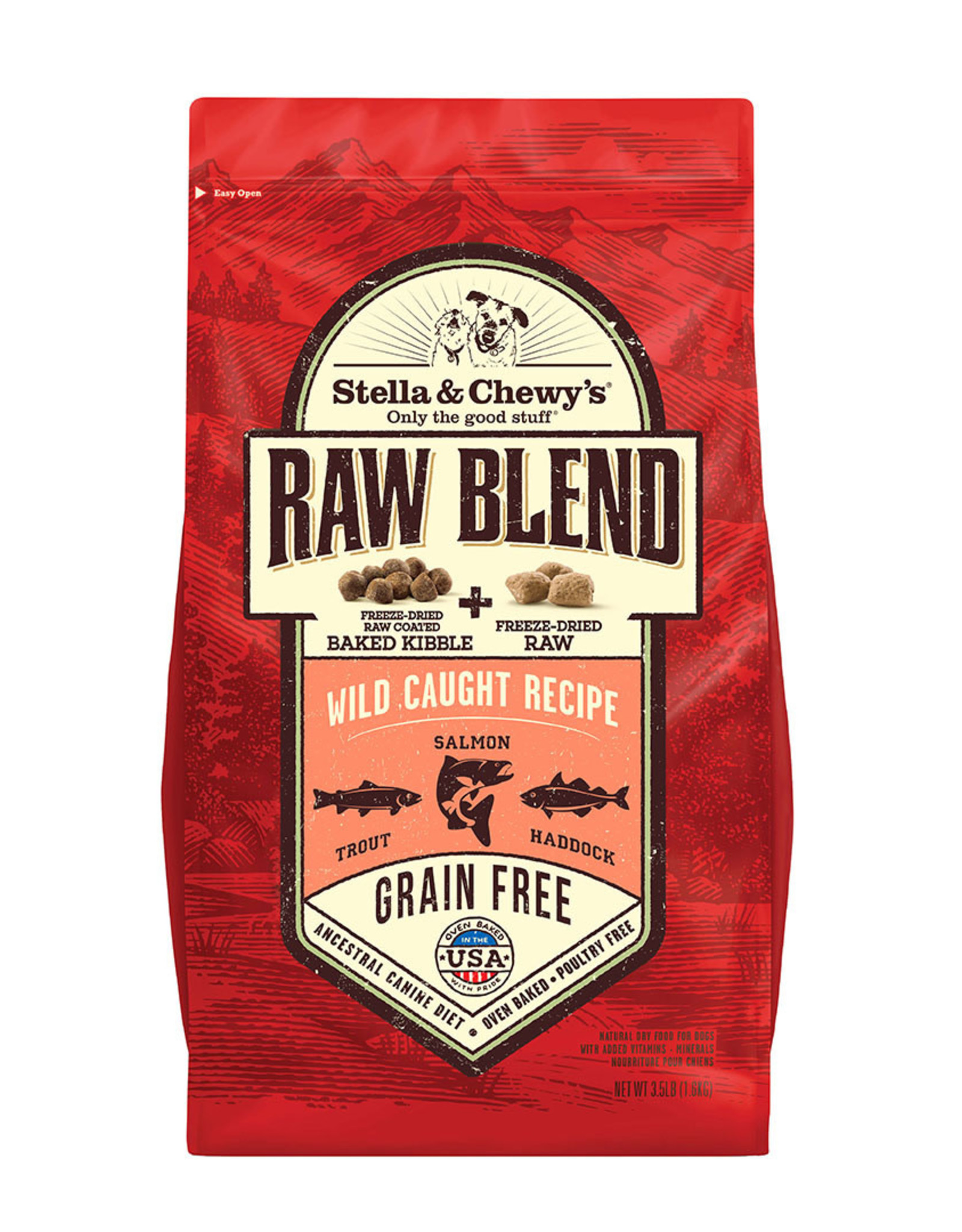 Stella & Chewy's Stella & Chewy's Dog Dry Grain Free Raw Blend Wild Caught Recipe 3.5 lb