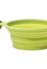 Messy Mutts Messy Mutts Bowl Silicone Collapsible Medium Green 3 Cup
