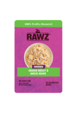 Rawz Rawz Shredded Cat Food Pouches Chicken & Cheese 2.46 oz