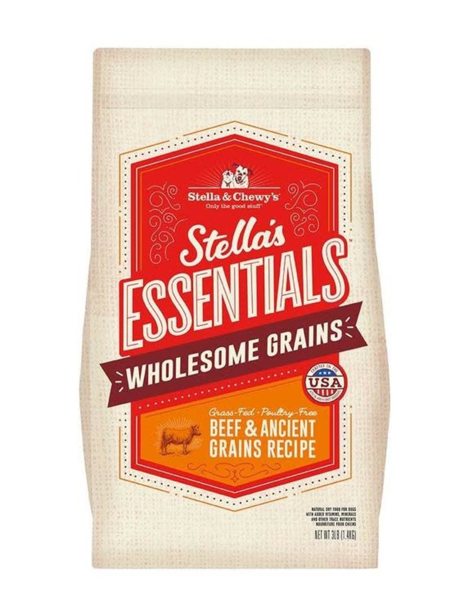 Stella & Chewy's Stella & Chewy's Stella's Essentials Grass Fed Beef & Ancient Grains Dog 3 lb