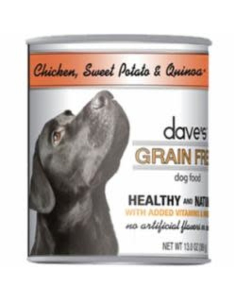 Daves Pet Food Dave's Grain Free Chicken, Sweet Potato & Quinoa Dog Food 13.2 oz