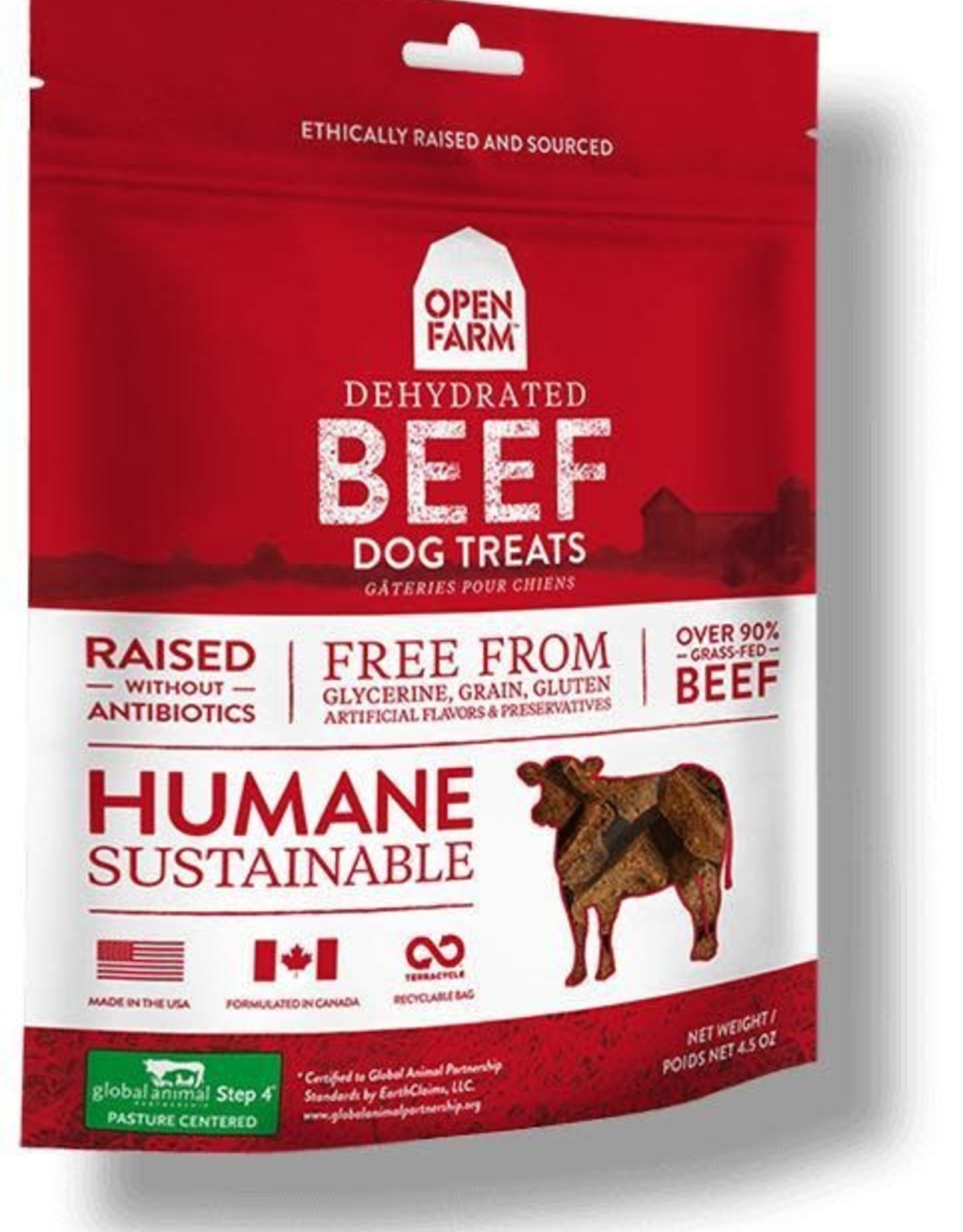 Open Farm Open Farm Dehydrated Beef Dog Treats 4.5 oz