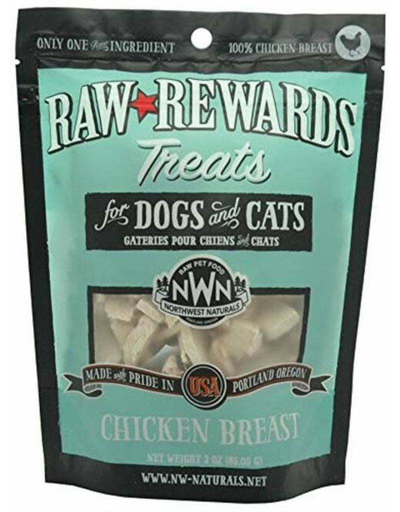 Northwest Naturals Raw Rewards Chicken Breast Freeze Dried Dog & Cat Treats 3 oz