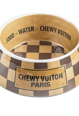 Haute Diggity Chewy Vuiton Bowl Brown