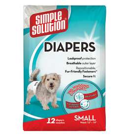 Simple Solution Simple Solution 12 Disposable Diapers, Small
