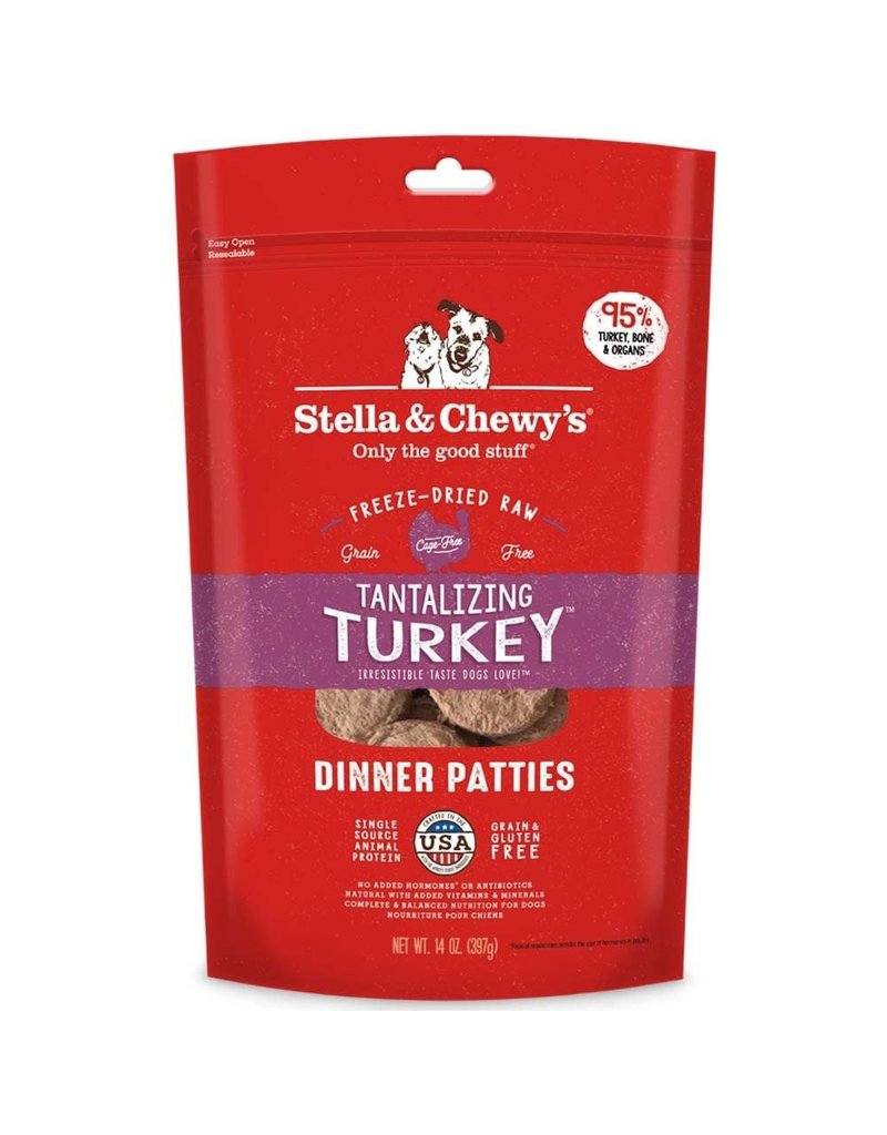 Stella & Chewy's Stella & Chewy's Tantalizing Turkey Dinner Patties Freeze-Dried Raw Dog Food- 14 oz.