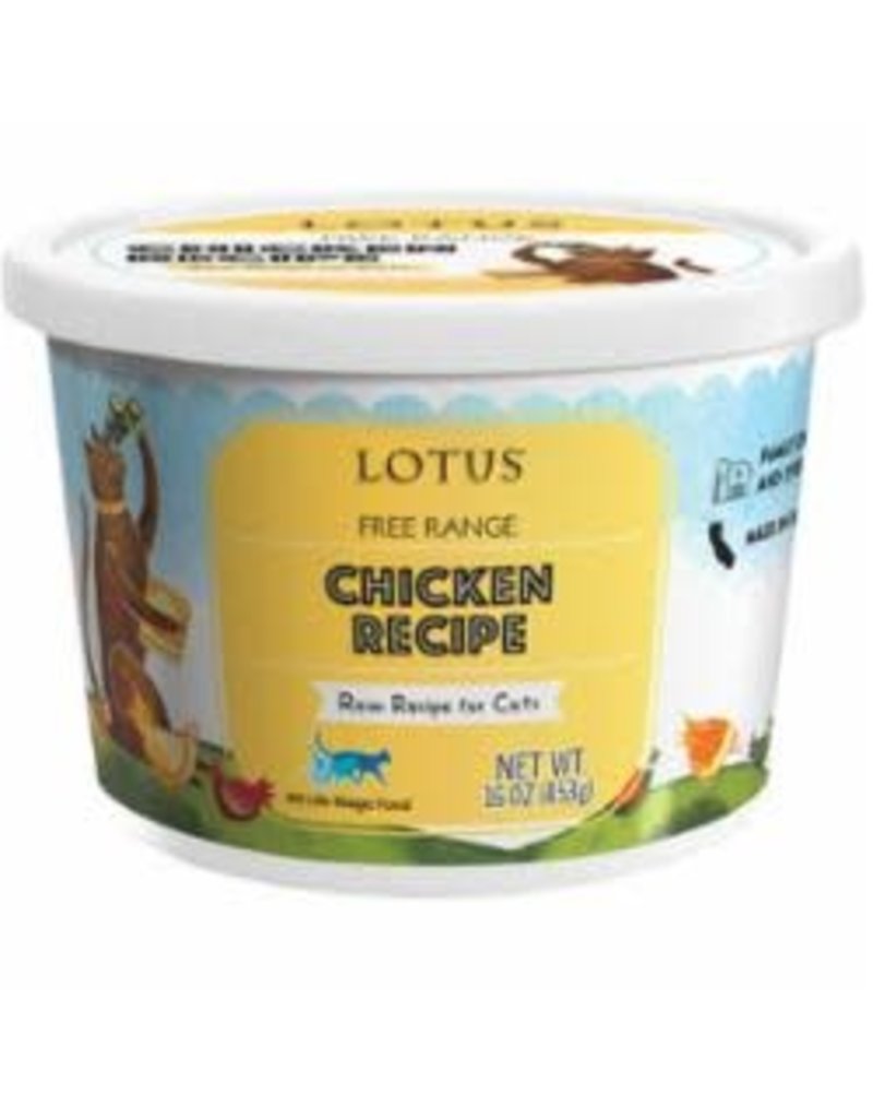 Lotus Raw Chicken Recipe for Cats 16 oz