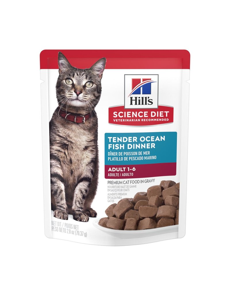 Hill's Science Pet Hill's Science Diet Ocean Fish Adult Wet Cat Food, 2.8 oz. (604979)