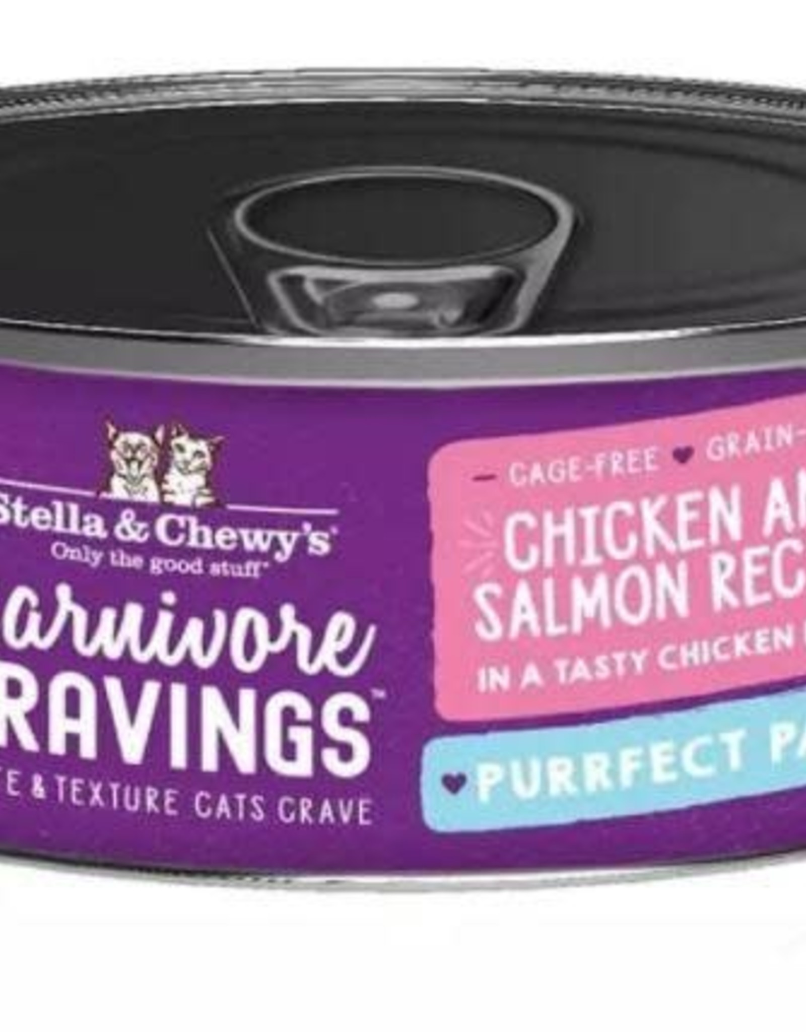 STELLA & CHEWY'S CAT CARNIVORE CRAVINGS PATE CHICKEN & SALMON 2.8OZ