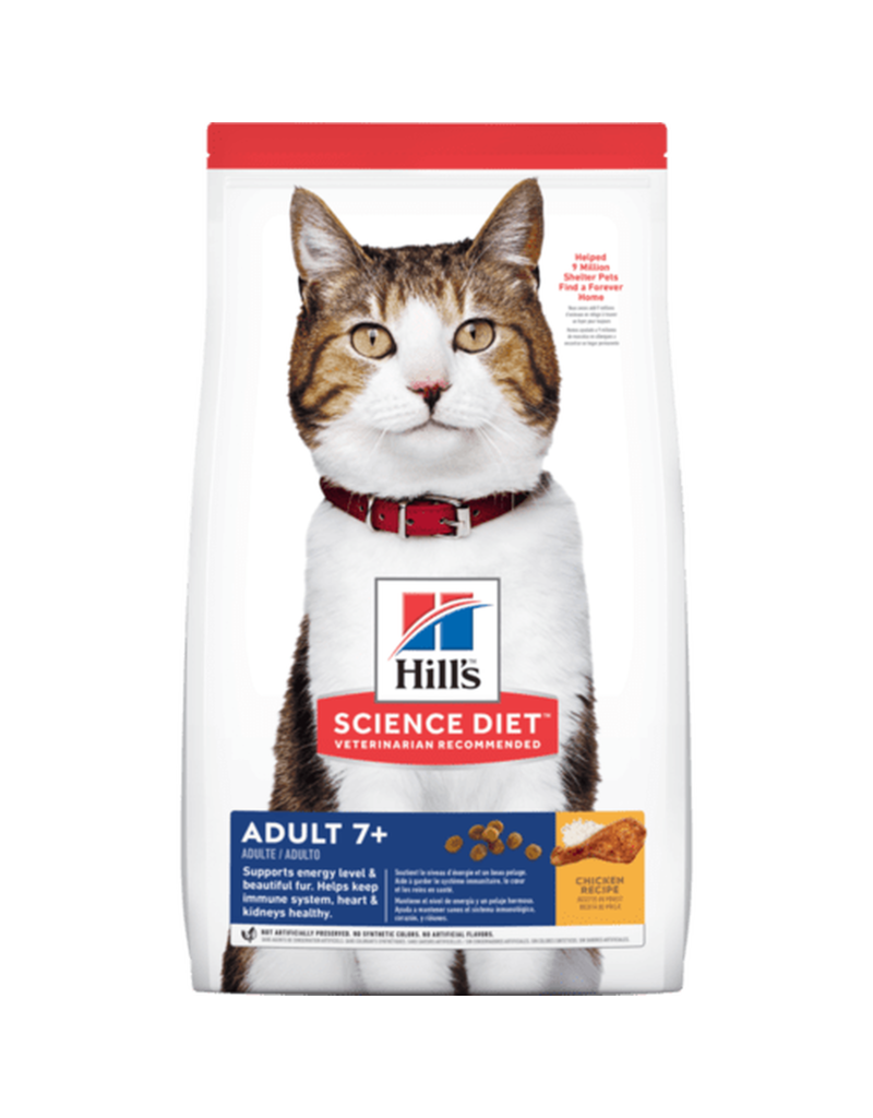 Hill's Science Pet Science Diet Science Diet Cat Food, Premium, Chicken Recipe, Adult 7+ - 4 lb