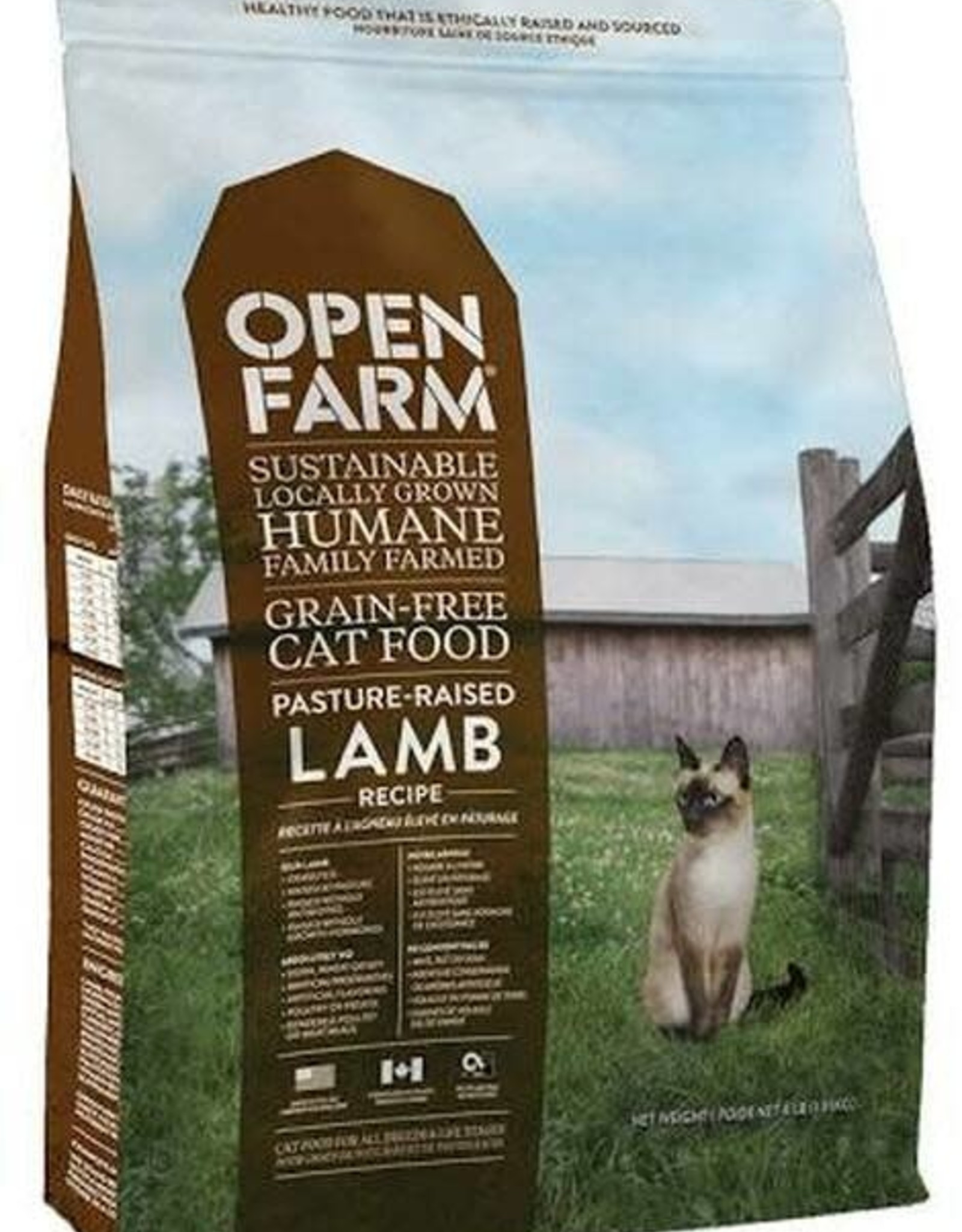 Open Farm Open Farm Cat Dry GF Lamb Pasture-Raised 4#