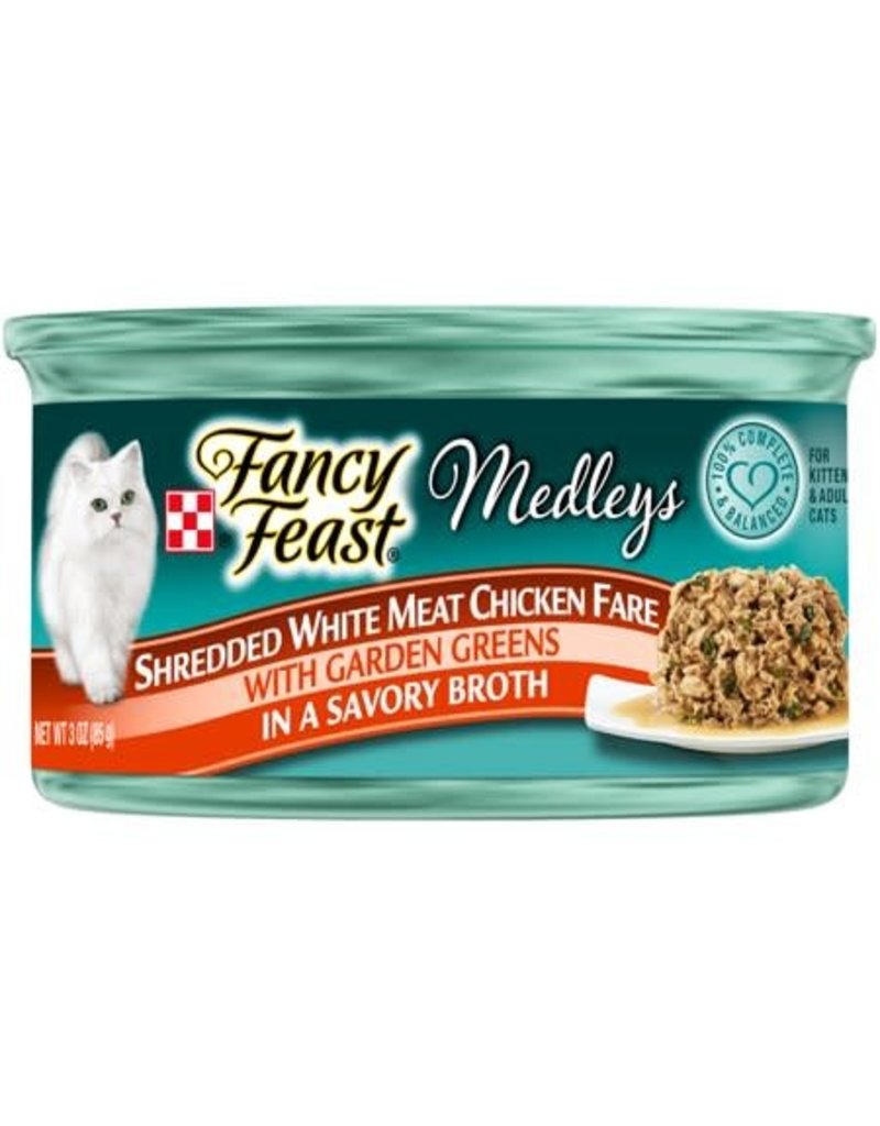Fancy Feast Elegant Medleys Shredded Chicken Cat 3 oz