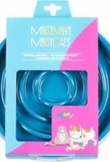 Messy Mutts MESSY MUTTS DOG CAT SLOW FEEDER BLUE 1.75 CUPS