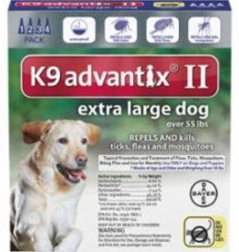 K9 Natural K9 ADVANTIX II DOG EXTRA LARGE BLUE 4-PACK