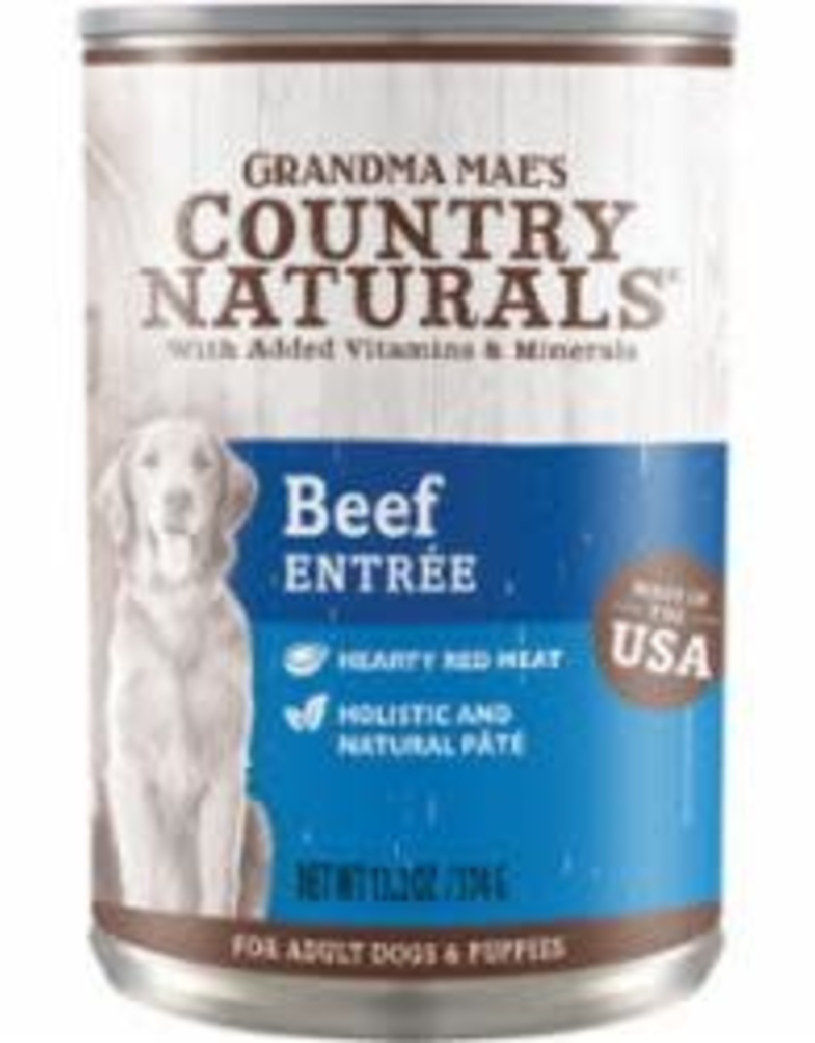 GRANDMA MAES COUNTRY NATURALS GRANDMA MAE'S DOG HEALTHY ENTREE BEEF 13.2OZ