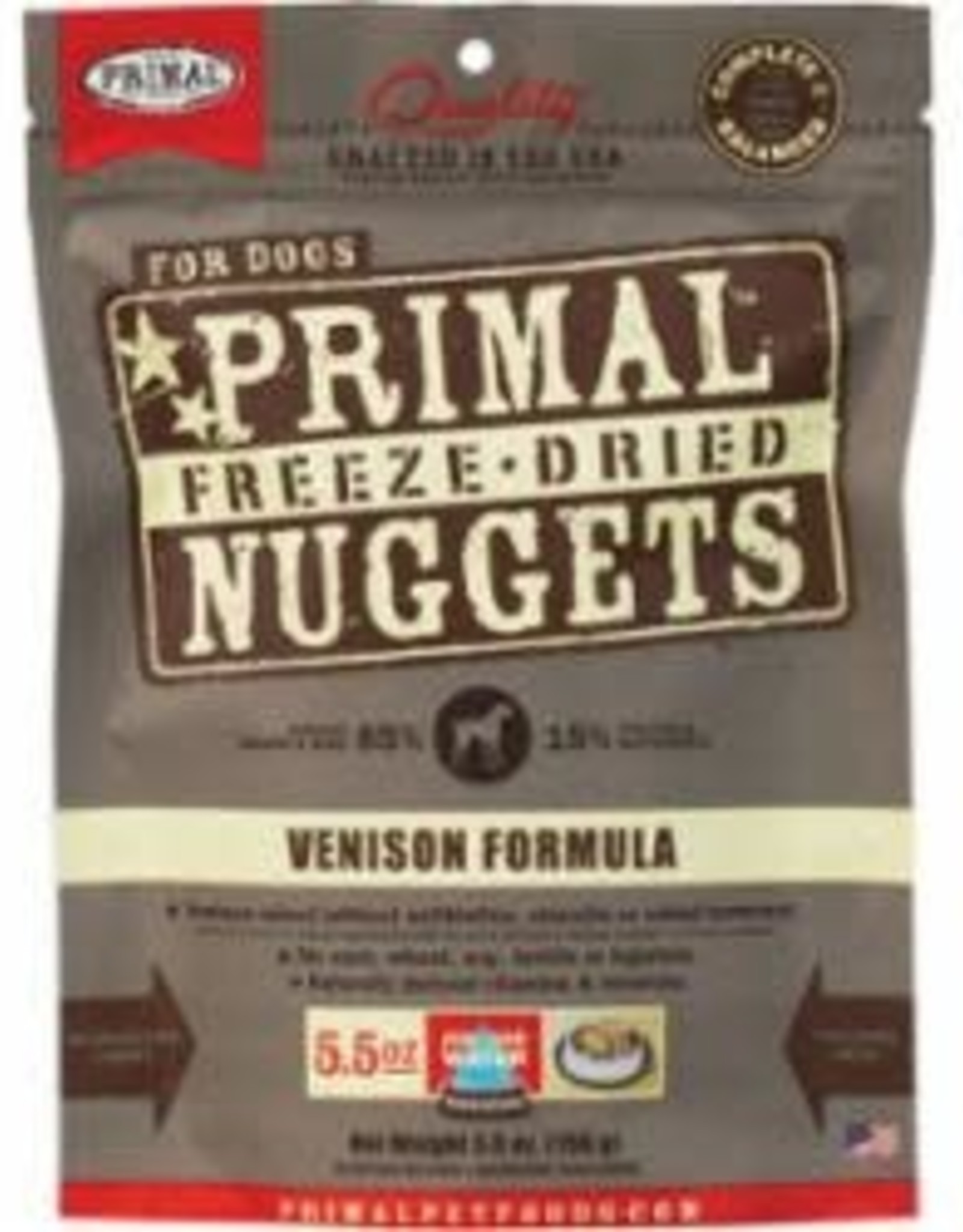 Primal Primal Freeze Dried Nuggets Venison Dog Food 5.5 oz