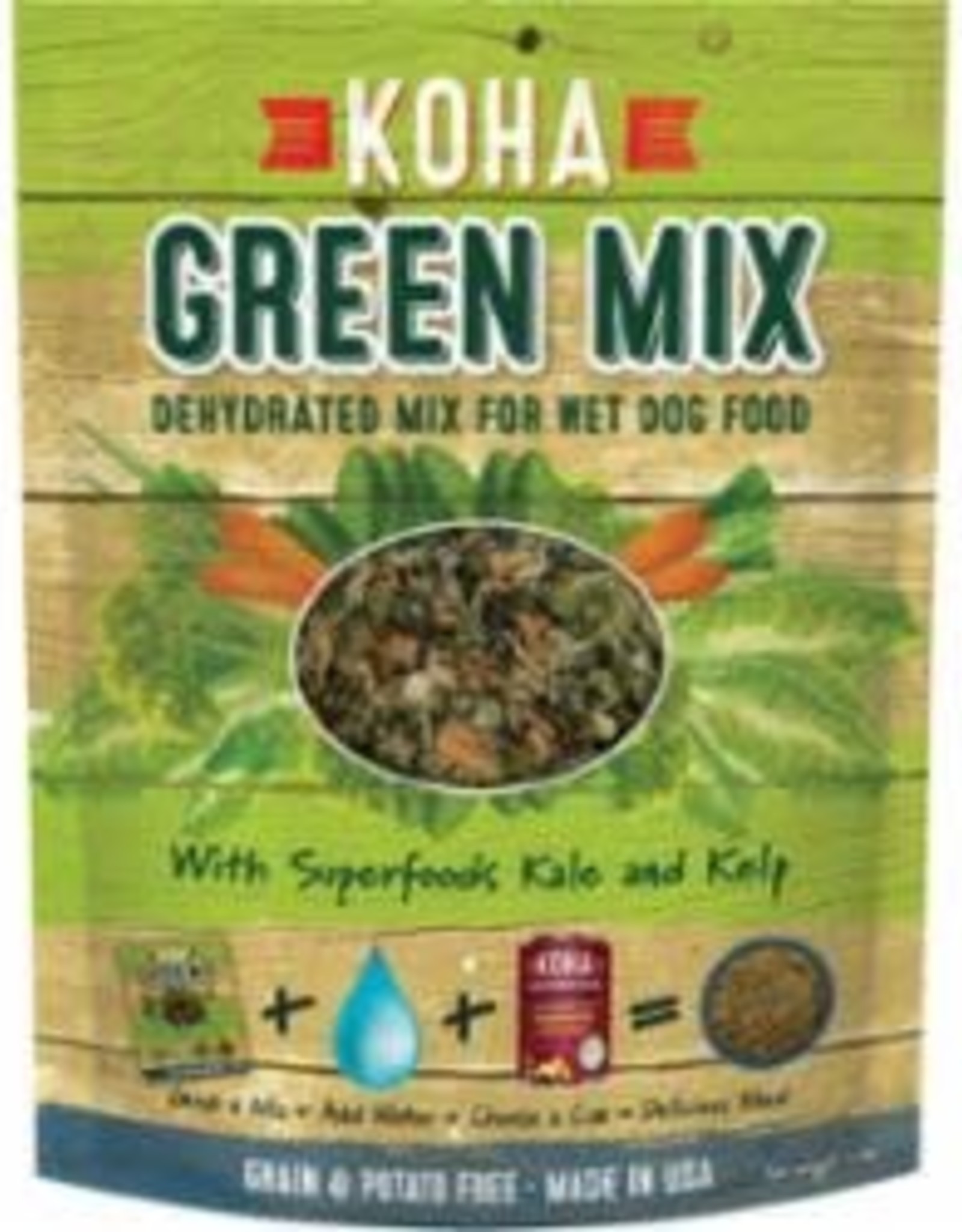 Koha Koha Dog Food Grain Free Dehydrated Green Mix 2lbs