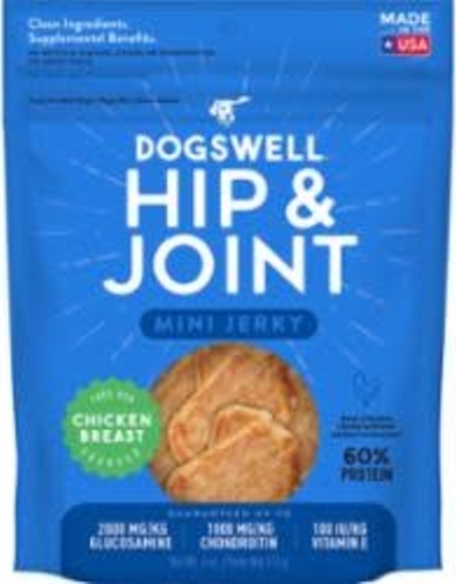 Dogswell DOGSWELL DOG HIP & JOINT JERKY MINI GRAIN FREE CHICKEN 4OZ