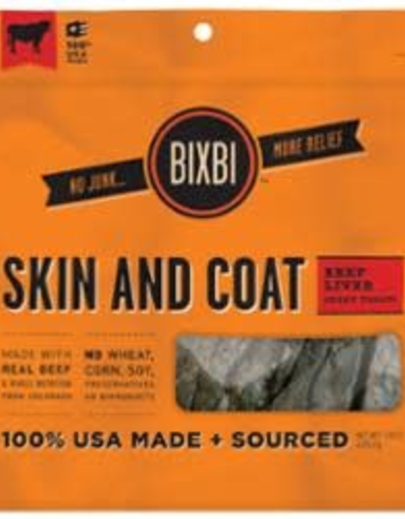 Bixbi Bixbi Jerky Skin & Coat 15 oz Beef Liver
