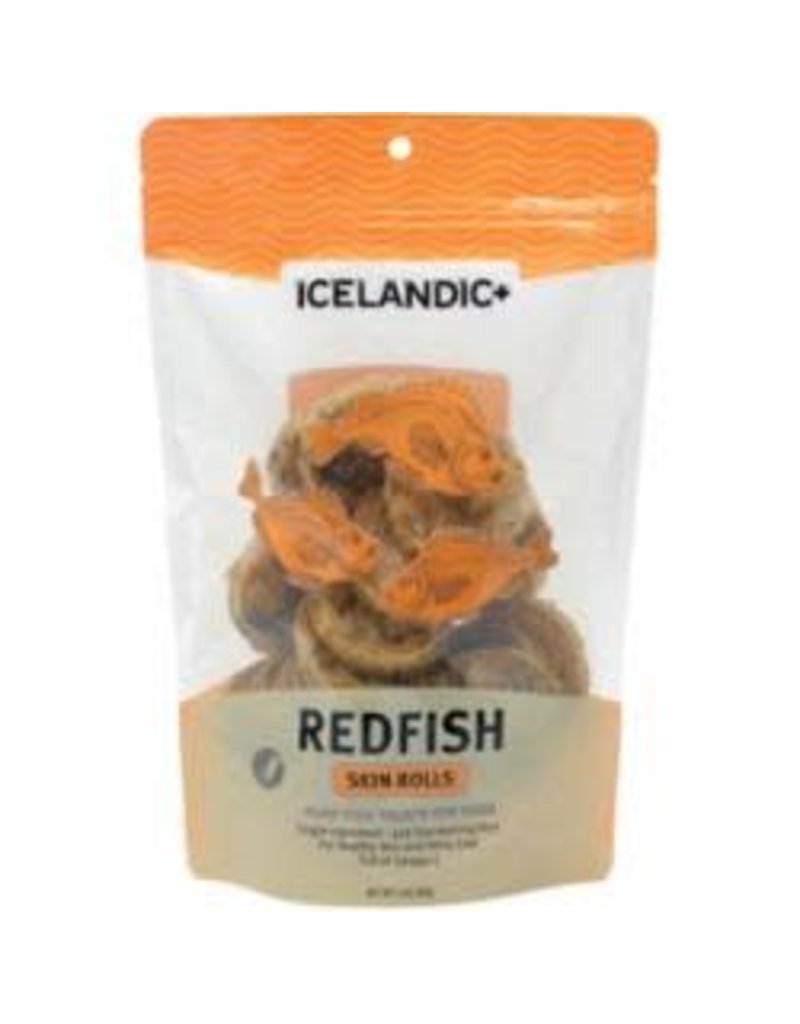 Icelandic ICELANDIC DOG RED FISH SKIN ROLLS 3OZ BAG