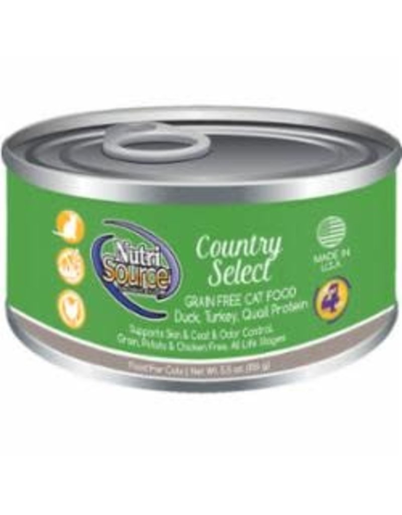NUTRI SOURCE GRAIN FREE COUNTRY SELECT, 5.5 oz CAN CAT
