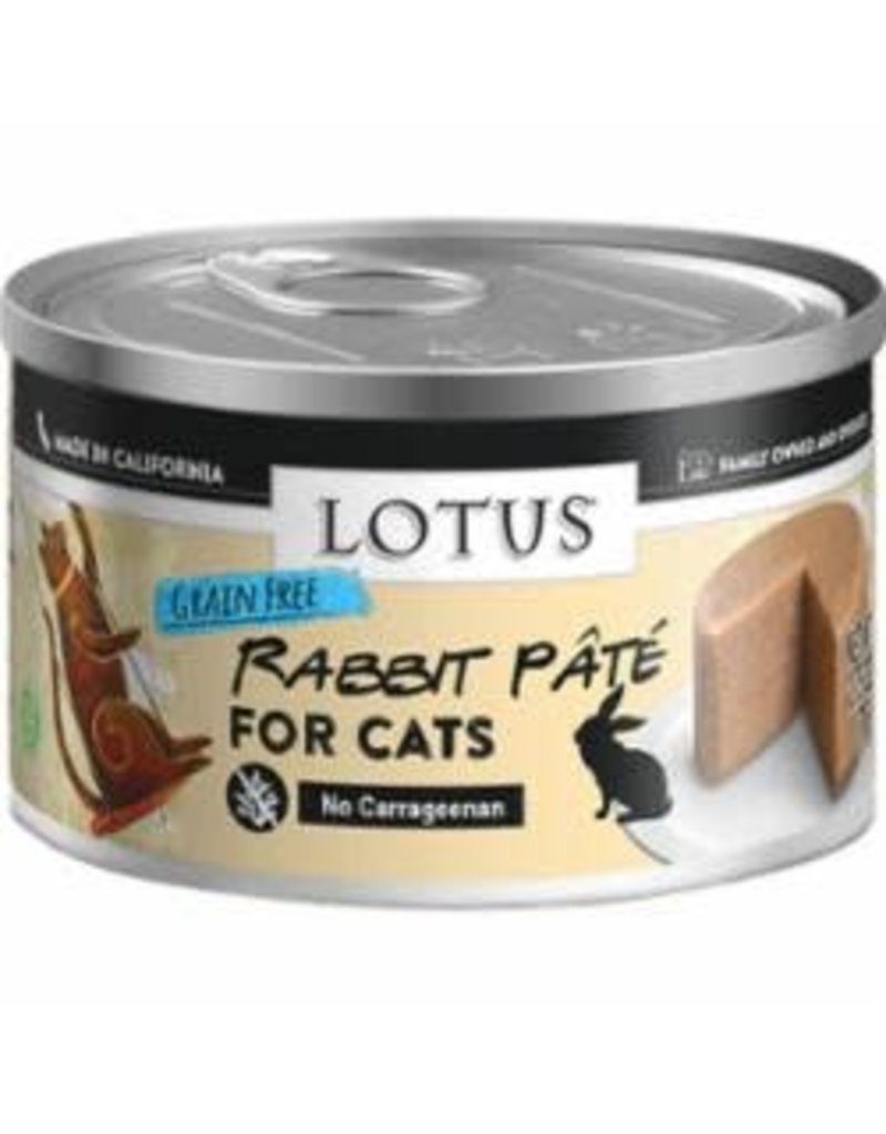 Lotus LOTUS CAT PATE GRAIN FREE RABBIT 2.75OZ